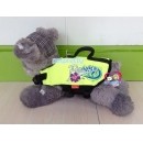 ราคา เสื้อชูชีพสุนัขสีเขียวลายดอกชบา ไซส์ S ชิวาวา ปอม ชิสุเล็ก ยี่ห้อ PUPPE รอบตัว 48-60cm