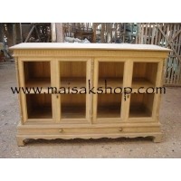 ราคา เฟอร์นิเจอร์ไม้สัก(furniturt) ตู้โบราณไม้สักแบบ 4 บานประตู 2 ลิ้นชัก