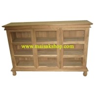 ราคา เฟอร์นิเจอร์ไม้สัก(furniture)ตู้,ตู้โชว์,ตู้โบราณ,ตู้โบราณไม้,ตู้โบราณไม้สักแบบ3 บาน 3 ชั้นขาชาลาเปา