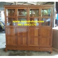 ราคา เฟอร์นิเจอร์ไม้สัก(Furniture) ตู้โชว์ไม้สักโบราณใหญ่