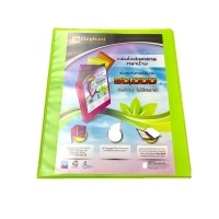 ราคา แฟ้มโชว์เอกสาร 3 ห่วง ตราช้าง รุ่น 771X PP Tearseal ขนาด A4 สัน 3.5 ซม. สีเขียว
