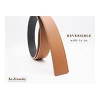 ราคา 3.4 cm. Reversible Nappa Tan (Code: 34M0208)