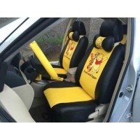 ราคา ชุดหุ้มเบาะหนังรถยนต์ลายหมีพูห์