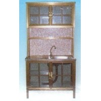 ราคา ตู้ครัว พร้อมอ่างล้างจาน 1 หลุม โครงเหล็ก ยี่ห้อซันชายน์ ขนาด 100 ซม.