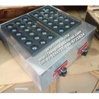 ราคา เตาทาโกะยากิใช้แก๊สหลุมใหญ่ แบบ 2 ถาด สแตนเลสหนา