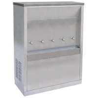 ราคา ตู้น้ำเย็นสแตนเลส 5 ก๊อก (ต่อท่อ) (หน้าเว้า) ยี่ห้อ MAXCOOL รุ่น MC-5P