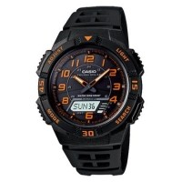 ราคา นาฬิกาข้อมือ Casio Mens Tough Solar LED Light Black Sports Watch รุ่น AQ-S800W-1B2V