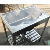 ราคา ซิ้งค์ล้างจานสแตนเลส (อ่างล้างจาน) หลุมเดี่ยว ขนาดใหญ่ ยี่ห้อนาโนเทค