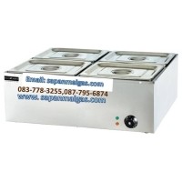 ราคา ถาดสแตนเลสอุ่นอาหาร 4 ช่องใช้ไฟฟ้า, (ชุดอ่างอุ่นอาหาร)