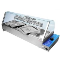 ราคา ตู้โชว์อาหารไฟฟ้า มีถาดอุ่นร้อน 4+1 ถาด รุ่น NT-HBM-100