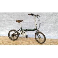 ราคา จักรยาน พับได้ Rover เฟรมเหล็ก สีเขียว เกียร์6 สปีด