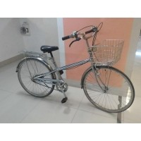 ราคา จักรยานแม่บ้าน ญี่ปุ่น เฟรมสีสแตนเลส ตะกร้าสแตนเลส เกียร์ดุม 3 สปีด