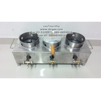 ราคา เตากุ้งอบวุ้นเส้นใช้แก๊ส พร้อมเตาหัวเร่ง 3 หัว สเตนเลสอย่างดี