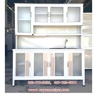 ราคา ตู้ครัวพร้อมอ่างล้างจาน 1หลุม (ขอบมน)ขนาด 1.6 เมตร ท๊อปหินแกรนิต