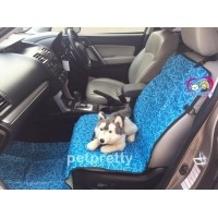 ราคา ผ้าคลุมเบาะหน้า รถยนต์กันขนสุนัข-แมวรุ่นลายfancy รุ่นกันน้ำ มีที่คลุมเกียร์ สีฟ้าเมฆ