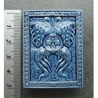 ราคา เทพจำแลงภมร เนื้อเคลือบสีน้ำเงิน หลังแมงมุม (พิมพ์ใหญ่) ครูบากฤษณะ