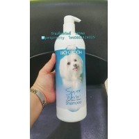 ราคา หัวปั๊ม สุดคุ้ม แชมพูสุนัขแมว Bio-Groom Super White USA สำหรับสุนัข-แมว ขนสีขาว ขนาด 946ml.