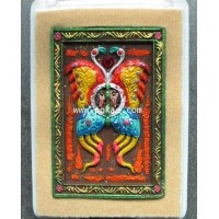 ราคา เทพจำแลงภมร เนื้อผงว่านสีน้ำตาล เพ้นท์สี (พิมพ์กลาง) ครูบากฤษณะ