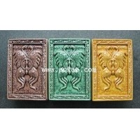 ราคา เทพจำแลงภมร เนื้อเคลือบสี หลังแมงมุม (พิมพ์กลาง) ครูบากฤษณะ