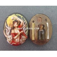 ราคา ล็อคเก็ตจิ้งจอกวาเลนไทน์ (แดง) พระอาจารย์โอ พุทโธรักษา พุทธสถานวิหารธรรมราช จ.เพชรบุรณ์