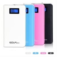 ราคา Power bank Golf 15600 mAh รุ่น GF-LCD06 หน้าจอ LCD แบตสำรองคุณภาพดีเยี่ยม ดีไซร์สวย ใช้วัสดุดี 4 สี