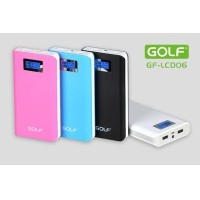 ราคา Power bank Golf 15600 mAh รุ่น GF-LCD06 หน้าจอ LCD แบตสำรองคุณภาพดีเยี่ยม ดีไซร์สวย ใช้วัสดุดี