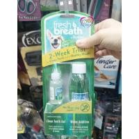 ราคา Tropiclean Clean Teeth Trial Kit ชุดเจลสลายคราบหินปูนสุนัขและแมว +แบบน้ำลดกลิ่นปาก