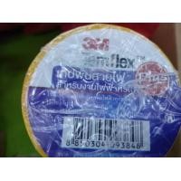 ราคา เทปพันสายไฟ3M TEMFIEX สีเหลือง ราคา 15 บาท