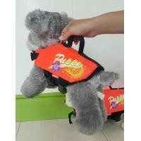 ราคา เสื้อชูชีพสุนัขสีส้มลายดอกชบา ไซส์ S ชิวาวา ปอม ชิสุเล็ก ยี่ห้อ PUPPE รอบตัว 48-60cm