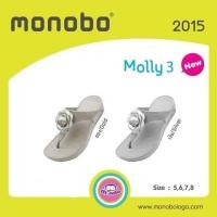 ราคา MONOBO รุ่นMOLLY3 รองเท้าแตะยางหูคีบดอกไม้ โมโนโบ มอลลี่ 3