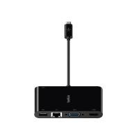 ราคา Belkin Port Hub USB-C 4 in 1 Multifunctional Converter Black (AVC004btBK) (745883799107)