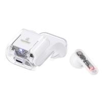 ราคา หูฟังไร้สาย TECHPRO TWS Transparent T01 White (8857817330668)