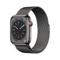 ราคา Apple Watch Series 8 GPS + Cellular 45mm Graphite Stainless Steel Case with Graphite Milanese Loop (194253183785)