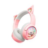 ราคา หูฟังเกมมิ่ง Onikuma Gaming Headset Mew B5 RGB Cat Ear Bluetooth 5.0 Pink (6972470562897)