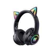 ราคา หูฟังเกมมิ่ง Onikuma B90 RGB Cat Ear Bluetooth 5.0 (Black) (6972470561562)
