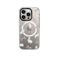 ราคา เคส Casetify iPhone 15 Pro with Magsafe Impact Clear Rabbit Ribbon (715575286512)