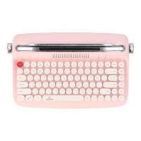ราคา คีย์บอร์ดไร้สาย TECHPRO Retro Mini Bluetooth (84Keys) B303 - Pink (8857826041838)