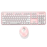 ราคา เมาส์และคีย์บอร์ดไร้สาย MOFii Wireless Mouse + Keyboard Sweet Pink (6950125747158)