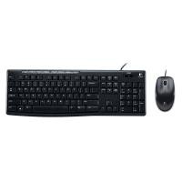 ราคา เมาส์และคีย์บอร์ด Logitech Wired Mouse + Keyboard MK200 (TH/EN) (097855069450)