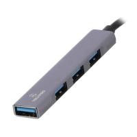 ราคา TECHPRO Port Hub Type-C to USB-A 4 ports Hub Gray (8857881709698)