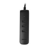 ราคา Ugreen Port Hub USB-A 3.0 4-ports Ultra Slim (10915) Black (6957303819157)