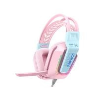 ราคา หูฟังเกมมิ่ง Onikuma X13 RGB 3.5mm Pink (6972470563566)