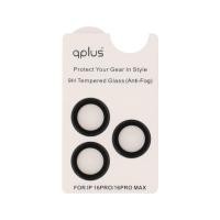 ราคา ฟิล์มกันเลนส์ QPLUS Camera Ring Lens iPhone 16 Pro/16 Pro Max Black (8859703424246)