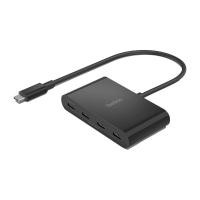 ราคา Belkin Connect 4-Port USB-C Hub (AVC018btBK) Black (745883850181)