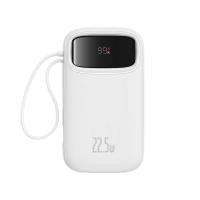 ราคา พาวเวอร์แบงค์ Baseus 10,000 mAh Qpow2 Dual-Cable Digital Display 22.5W Stellar White (6932172636289)
