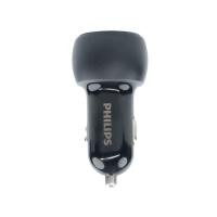 ราคา ที่ชาร์จแบตในรถ Philips Car Charger 1 USB-A (QC3.0A) / 1 USB-C (PD38W) Dual Port Black (4895229137448)