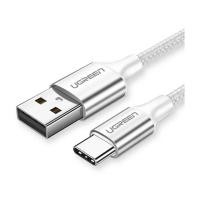 ราคา สายชาร์จ Ugreen USB-A to USB-C Cable Nylon 2M. White (60133) (6957303861330)
