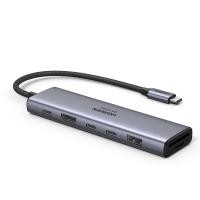 ราคา UGREEN Port Hub 7-in-1 USB-C Hub to HDMI (45521) Gray (6941876245215)