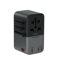 ราคา หัวแปลงปลั๊กไฟ AUKEY Travel Mate 100W GaN Universal Adapter with USB Ports (PA-TA09A) (689323787609)