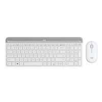 ราคา เมาส์และคีย์บอร์ดไร้สาย Logitech Wireless Mouse + Keyboard MK470 Slim Off White (TH/EN) (097855152190)